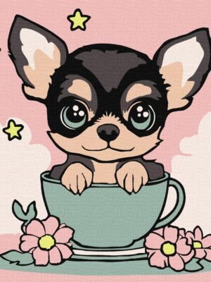Картина за номерами - Милий цуцик ©art_selena_ua