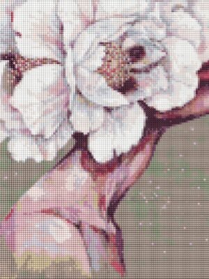 Алмазна мозаїка - Вишукана дівчина з голограмними стразами (АВ) 40х40